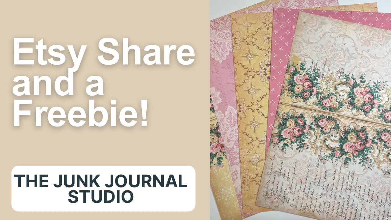 The Junk Journal Studio share - FREEBIE - #allthingsroses