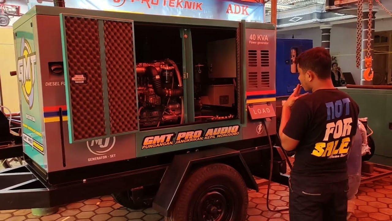 Mitsubishi genset emang cakep dulor 40kva power generator pesanan juragan Wonosobo