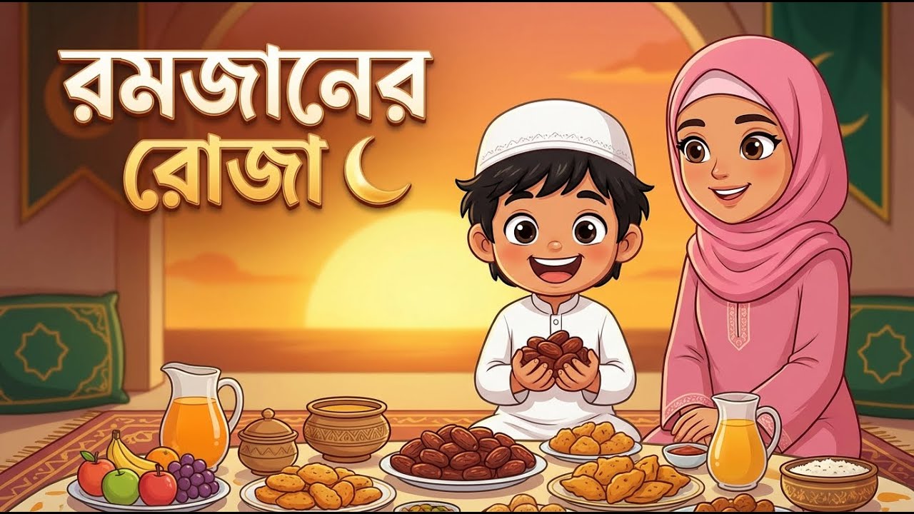 রমজানের রোজা 🌙 | বাচ্চাদের ইসলামিক গল্প | Ramadan Fasting - Islamic Story for Kids