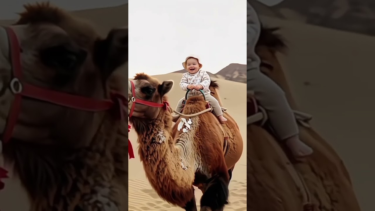 Baby and camel cartoon #cartoon #kids #growmyaccount #viralvideo