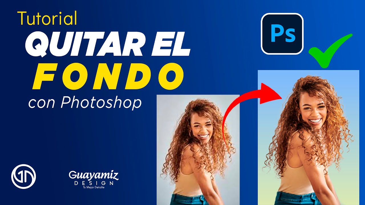 Como SEPARAR  el cabello del fondo con PHOTOSHOP | Guayamiz Design 2024