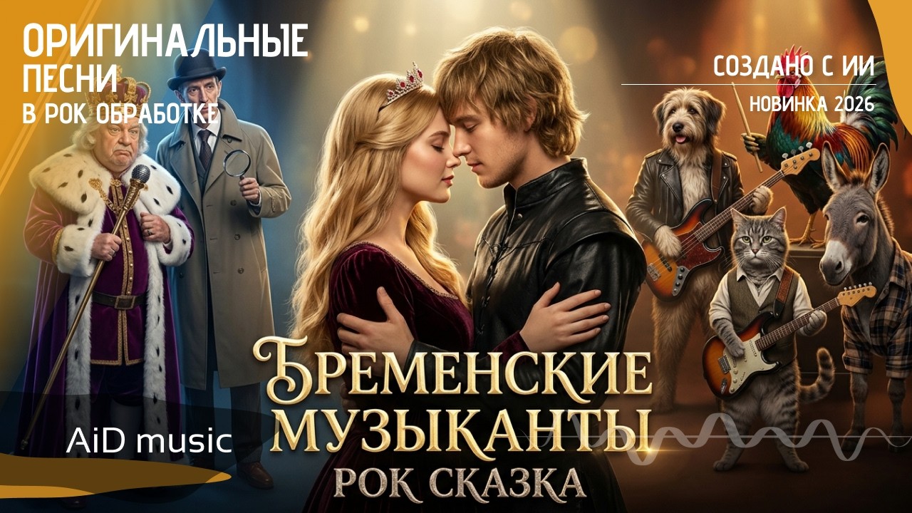 [Бременские музыканты] – Рок-сага легендарных песен | Новинка 2026 | AiD music [ИИ]