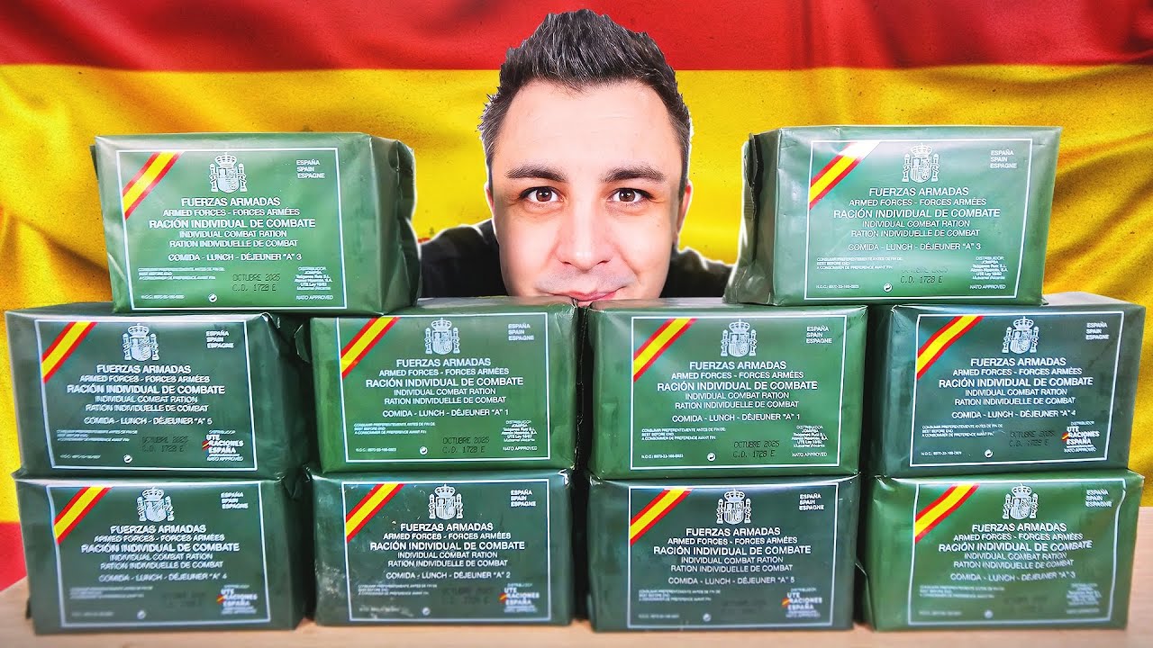 Je teste les RATIONS DE COMBAT d'Espagne !