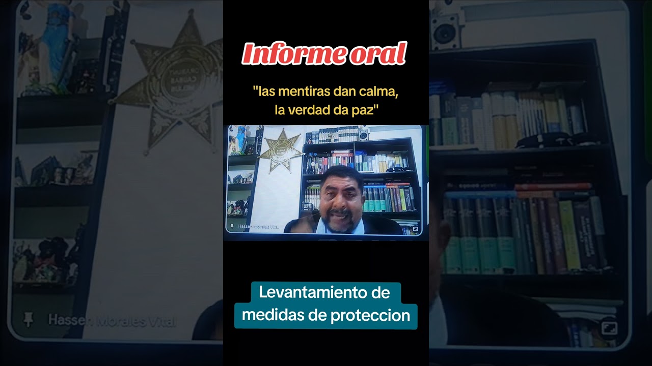 Informe oral - levantamiento de medidas de proteccion