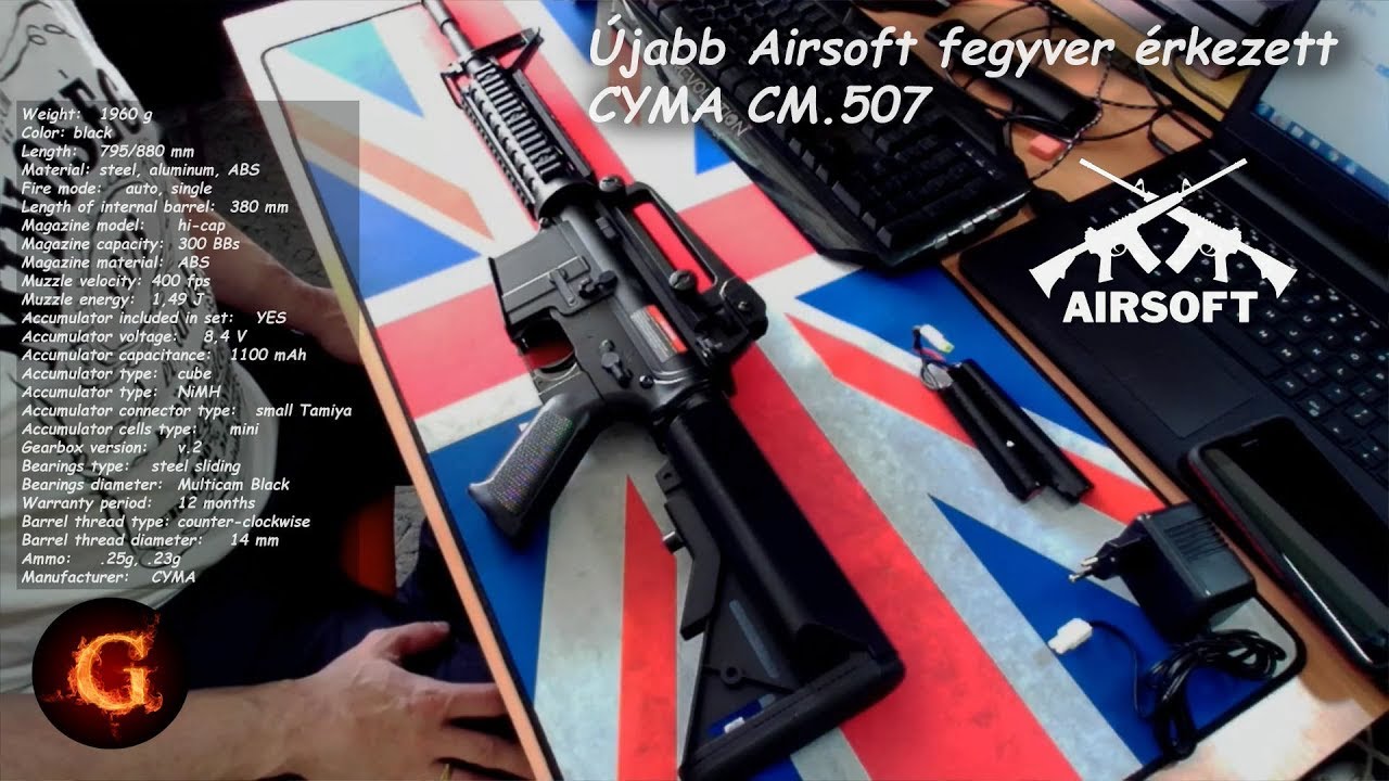 Újabb Airsoft Fegyver érkezett CYMA cm.507