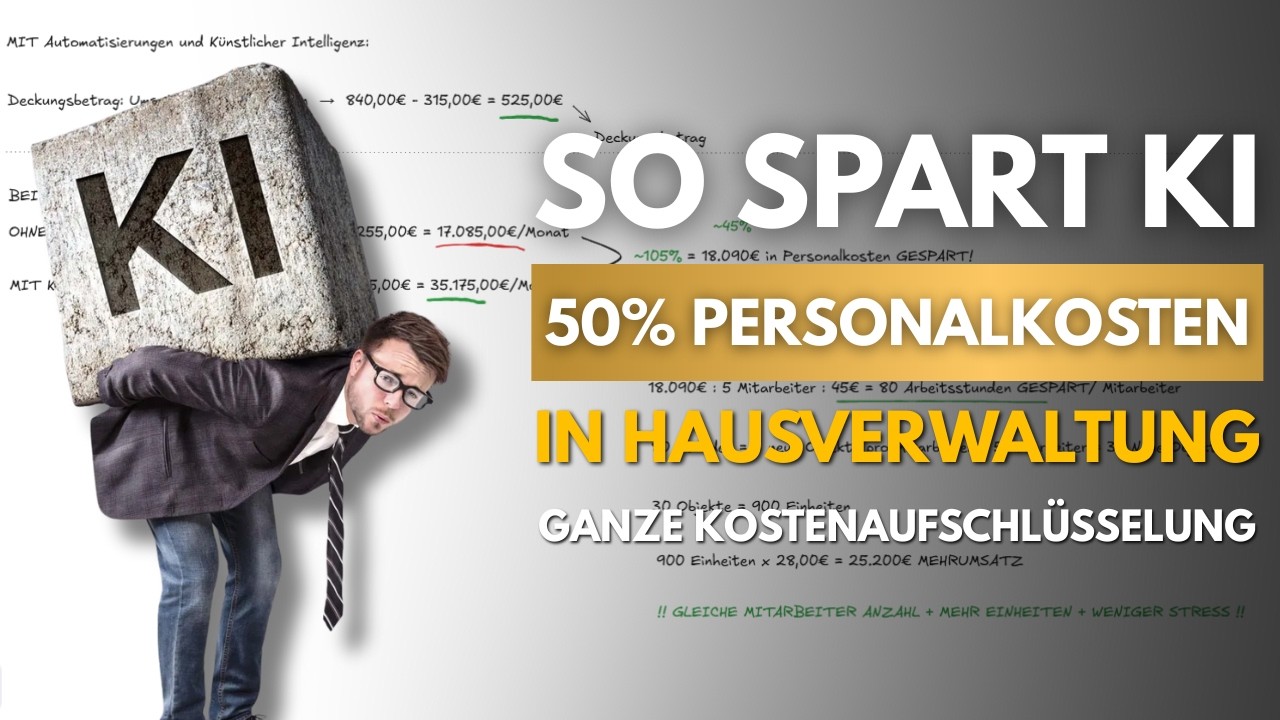 So senken Hausverwaltungen 50% Personalkosten mit KI (Die exakte Rechnung)