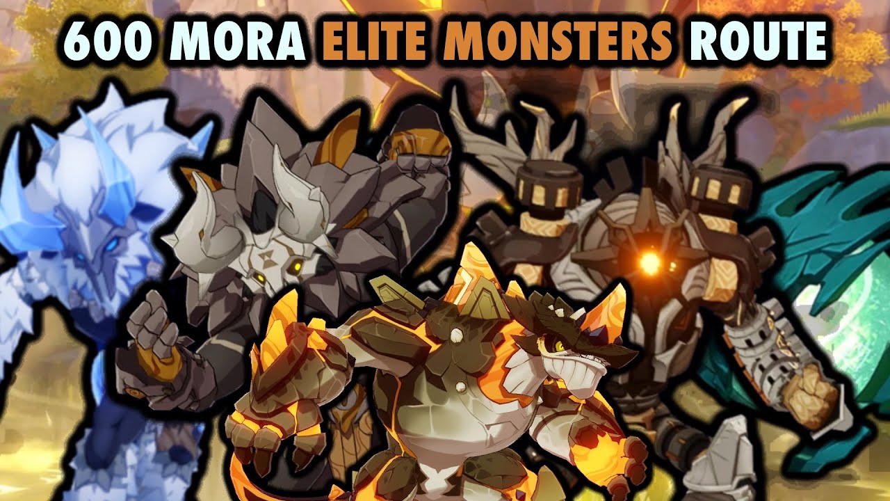 Genshin Impact | 600 Mora Elite Monsters Route