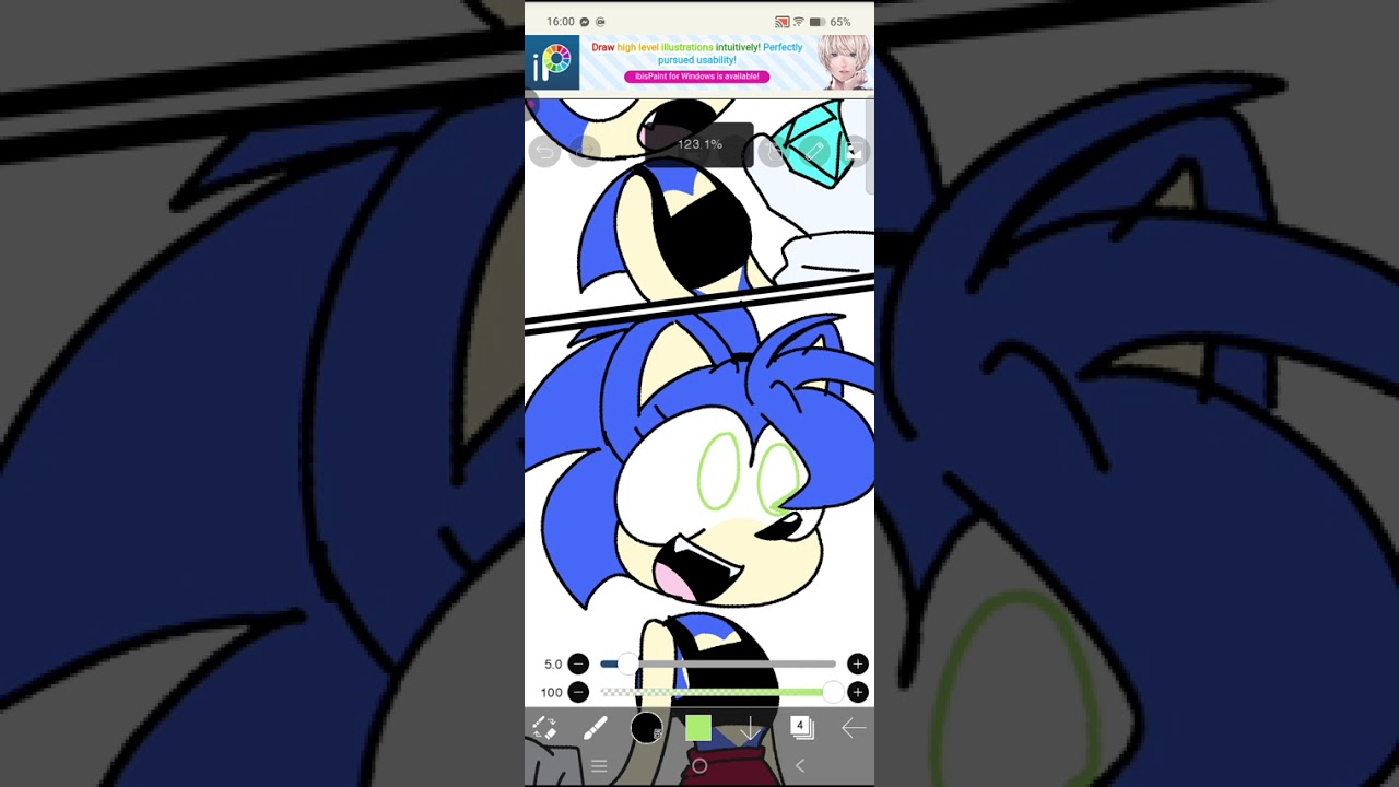 Watch me draw a female sonic quoting 