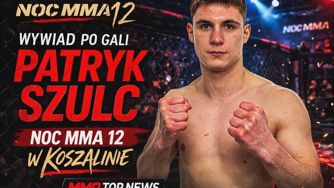 Patryk Szulc po walce na gali NOC MMA 12 w Koszalinie