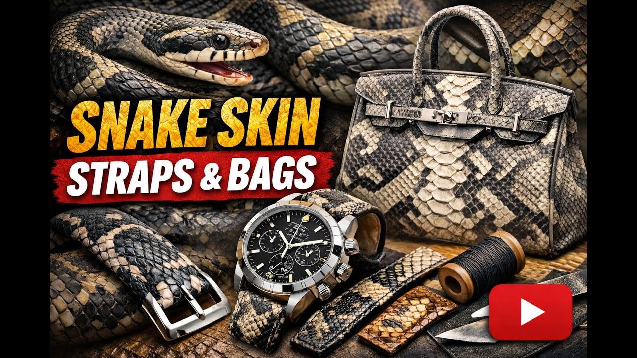 How a Snake Skin Becomes a Luxury Bag & Watch Strap | From Nature to Icon.