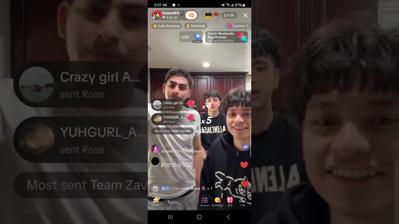 GAZE tiktok Live(gabe,arad,zavala,edwin) June 6, 2025