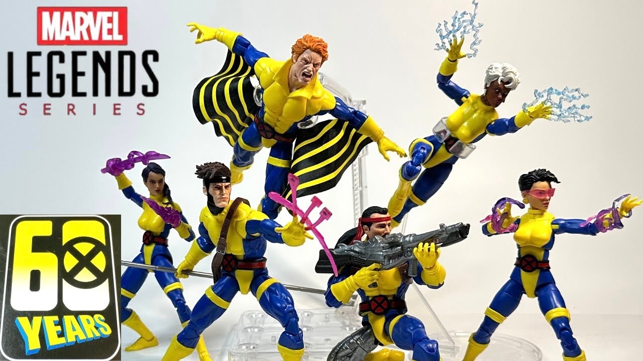 Marvel Legends X-Men 60th 3-Packs Jubilee Storm Forge Gambit Banshee Psylocke Action Figure Reviews!