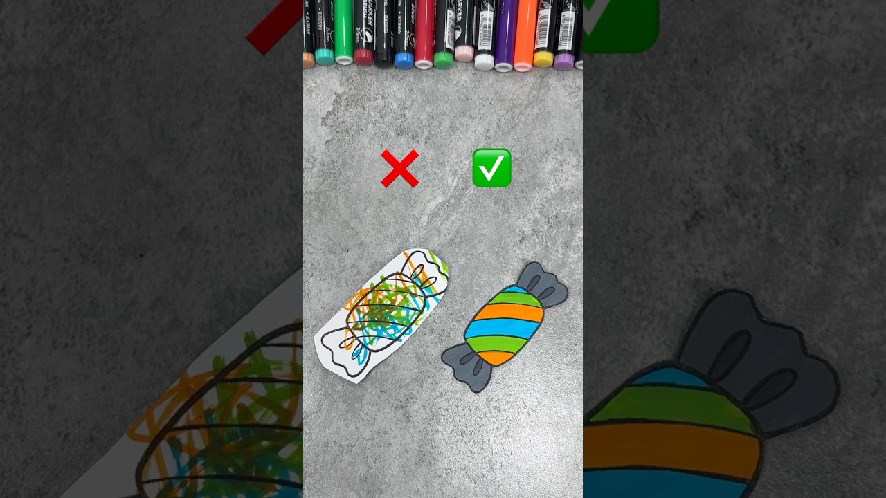 Wrong vs Right Coloring 🍬❌✅