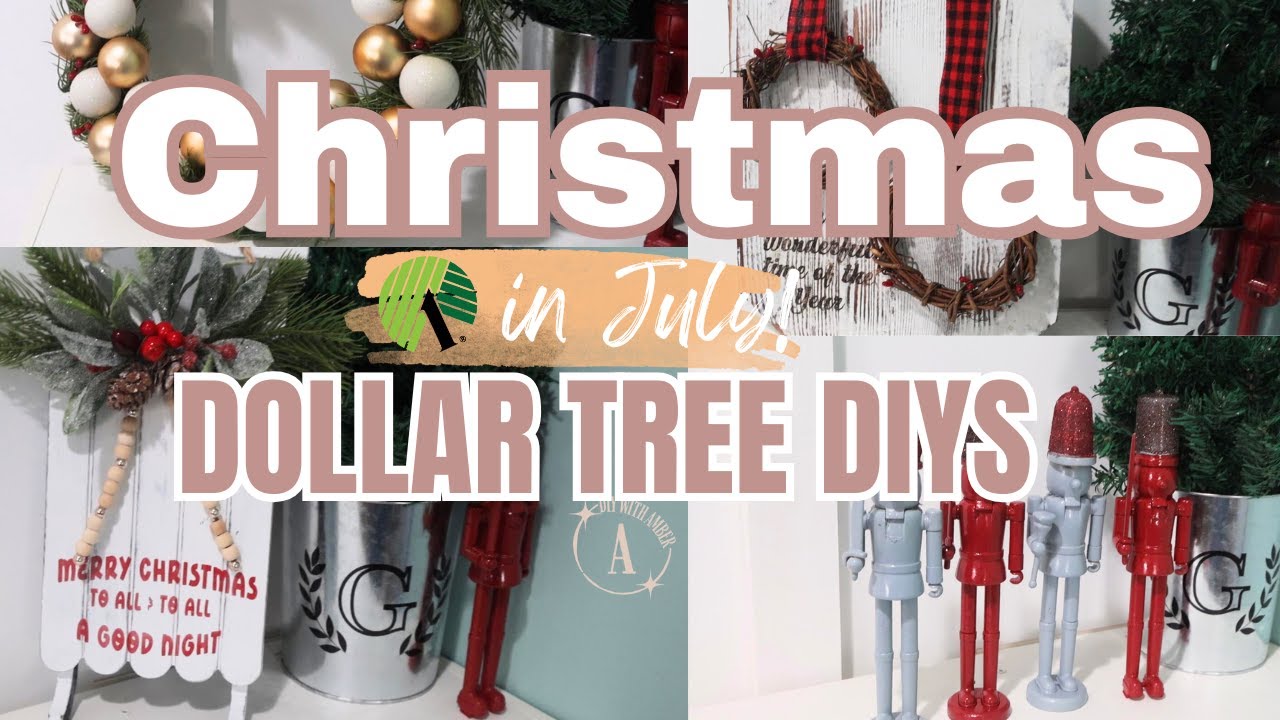 CRAFT MY STASH! CHRISTMAS DIYs | $1 Decor DIYs
