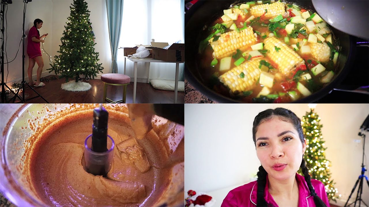 Decorando El Arbol De Navidad 🎄 Cocinando Mucha Comida Saludable 🦄 ok Bessy