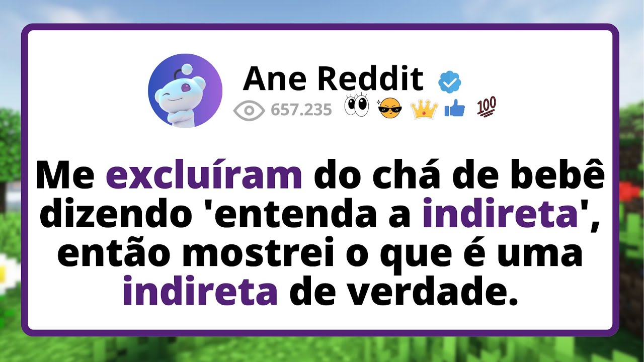 Me EXCLUIRAM do chá de bebê DIZENDO 'entenda a INDIRETA', então MOSTREI o que é uma indireta...