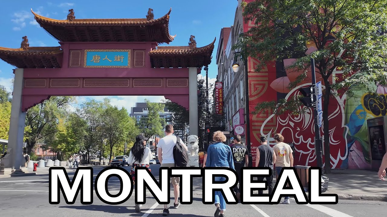 Montreal Walk Downtown and Chinatown - September 2025
