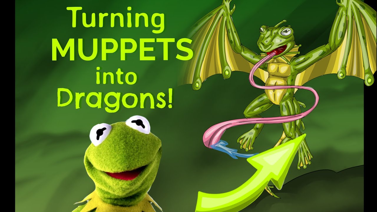 Turning The Muppets into Dragons (Story and Speed-Draw)