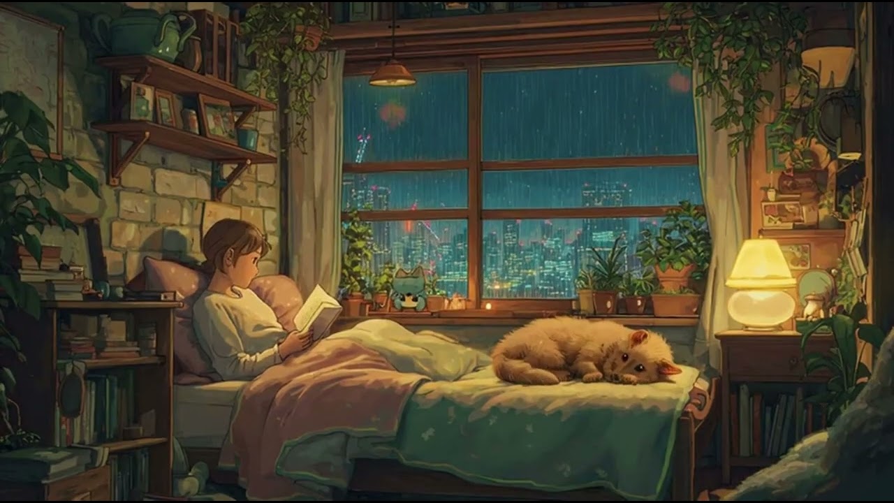 Rainy City at Night – Urban Apartment Rain Sounds for Sleep 3 Hours