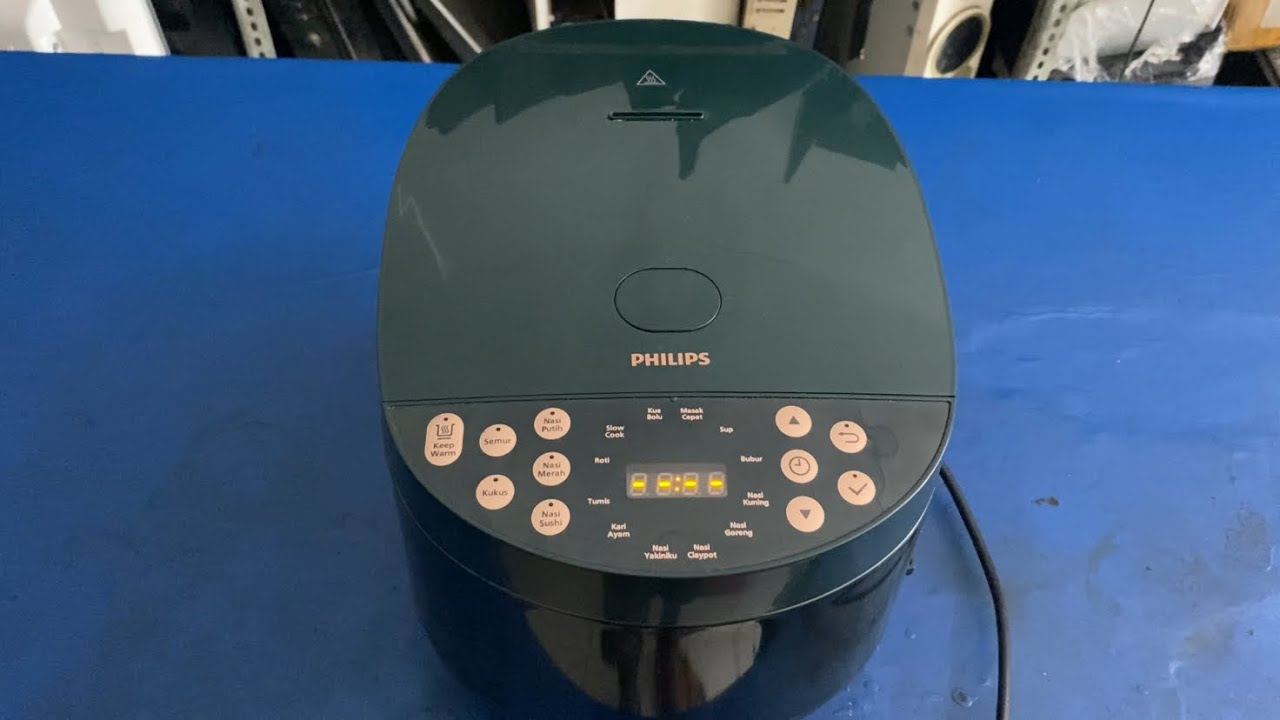 Cek perbaikan rice cooker Philips nasi cepat bau