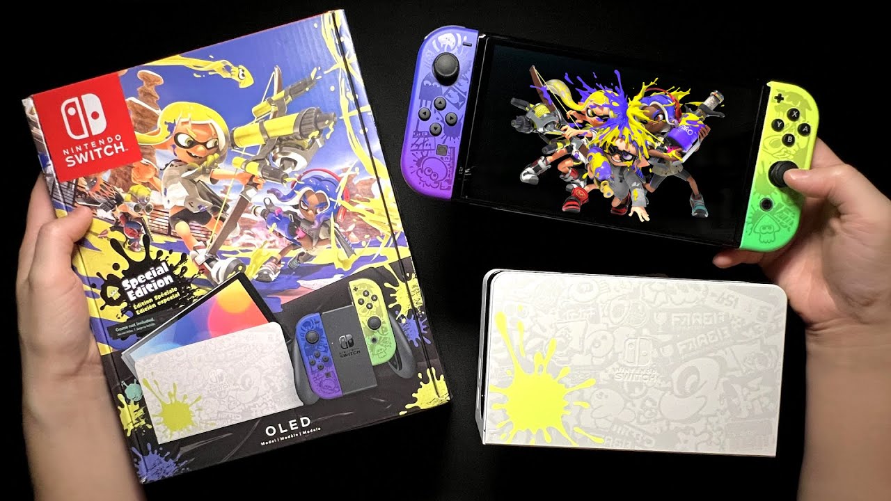 HANDS ON SPLATOON 3 SPECIAL EDITION Nintendo Switch OLED Unboxing