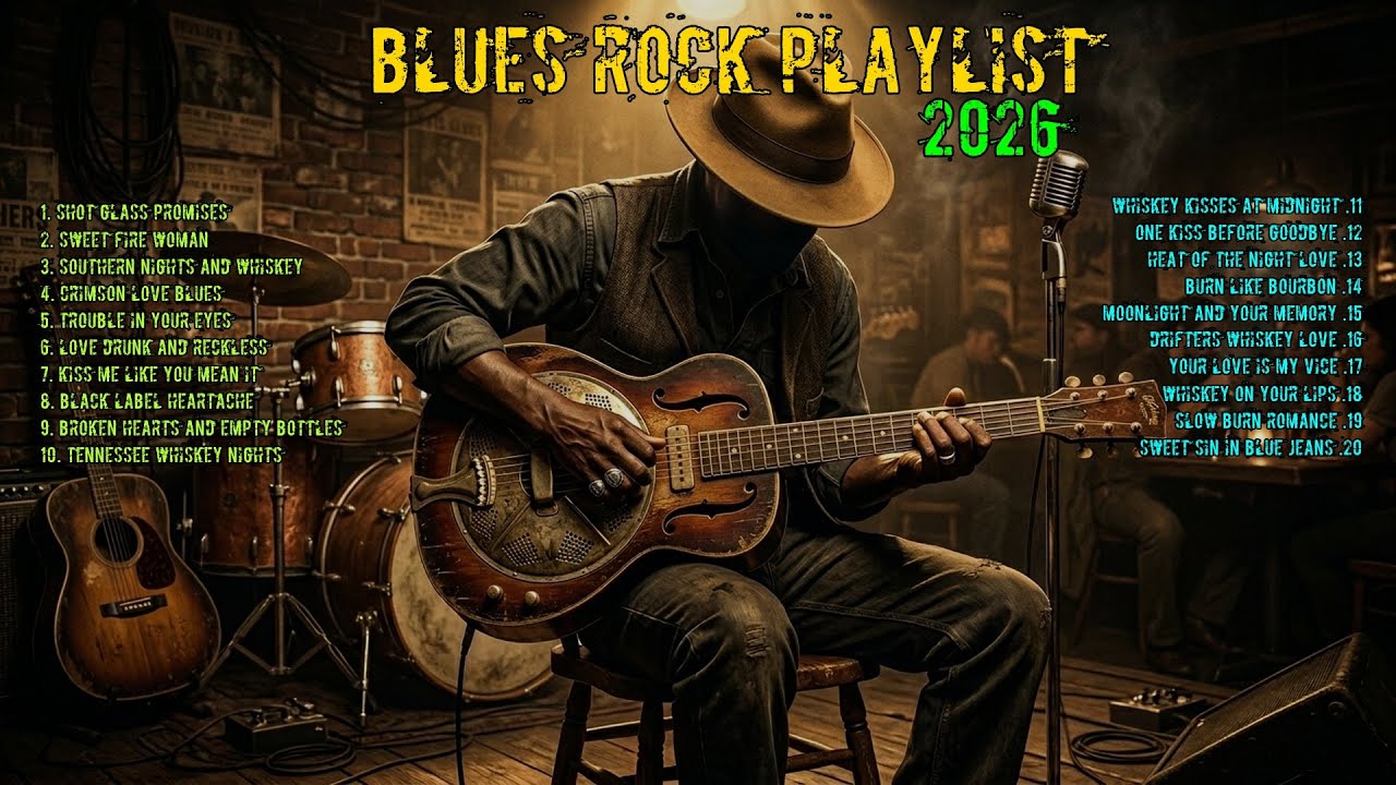 Vintage Blues Rock 🔥 Old School Guitar Blues with Soulful Vibes