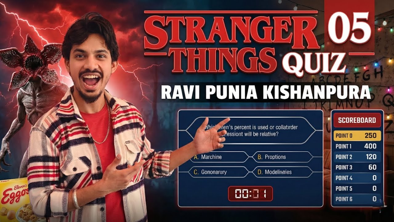 Stranger Things Session 05 Quiz | 40 Questions Challenge | Reaction by Ravi Punia 