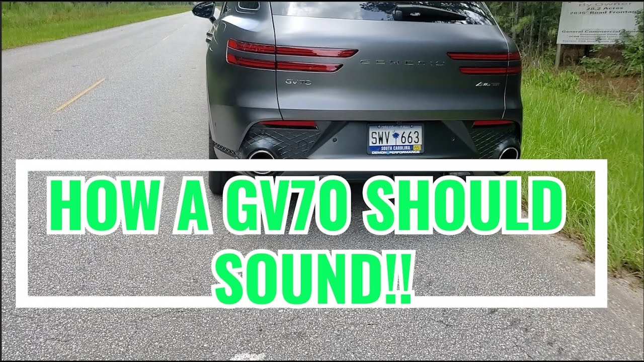 FIRST GENESIS GV70 WITH EXHAUST!!!