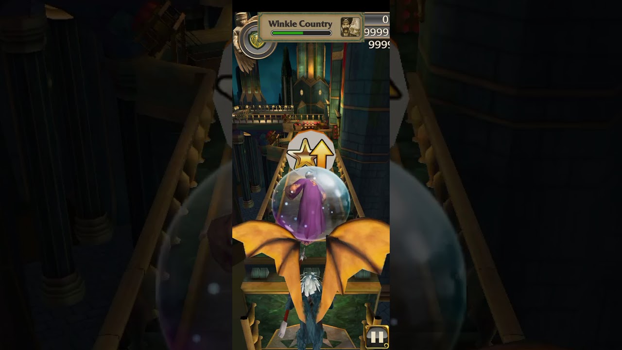 Temple Run Oz played for 35¾ minutes.. I respawned without using a single gem🤗🤗
