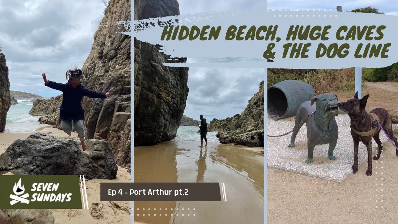 Hybrid Caravanning Tasmania | Port Arthur | Hidden Beach!