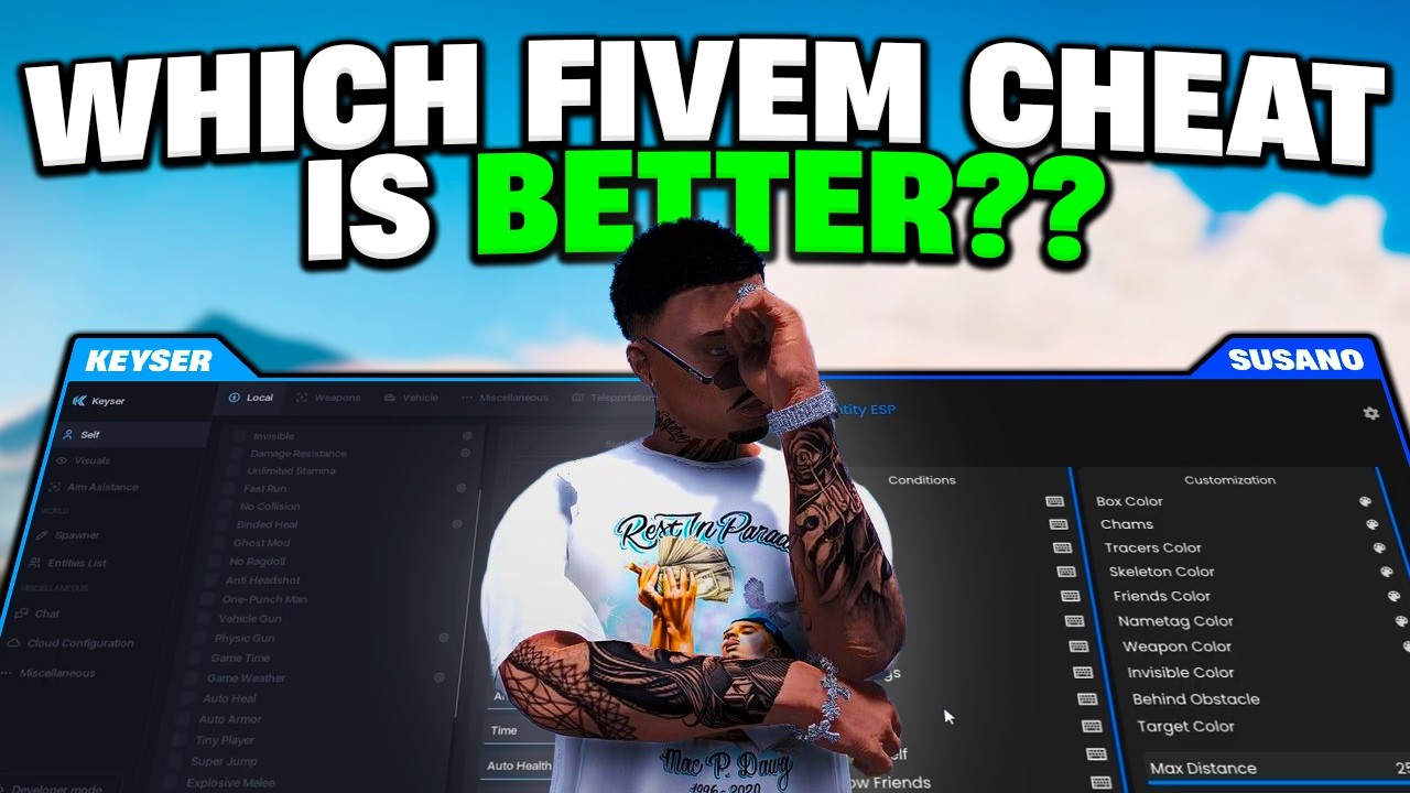 Which FiveM Cheat Is Better..? (Keyser Vs Susano FiveM Menu)