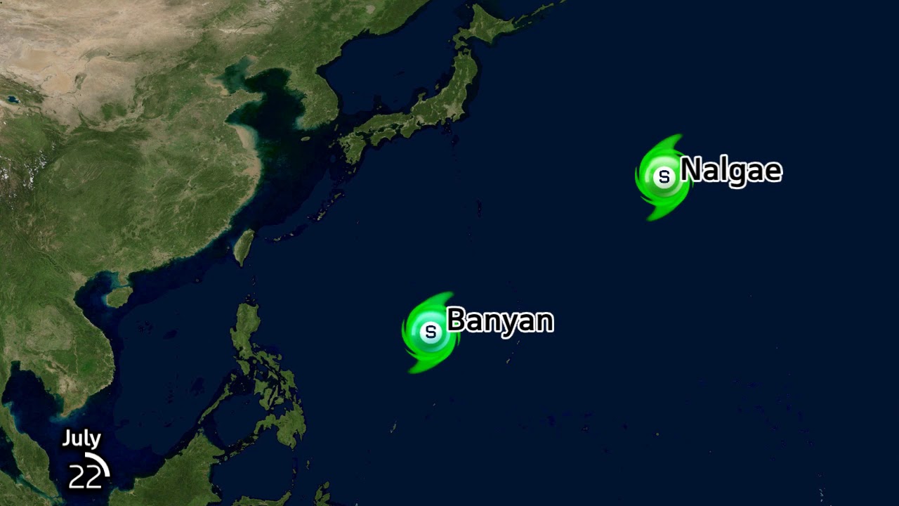 2005 Pacific Typhoon Season Animation