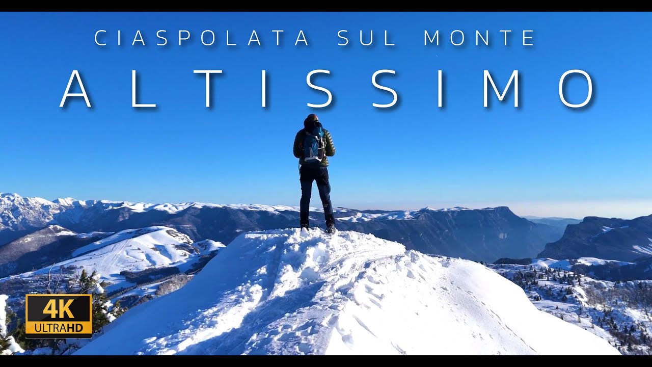 Ciaspolata sul monte Altissimo 4K