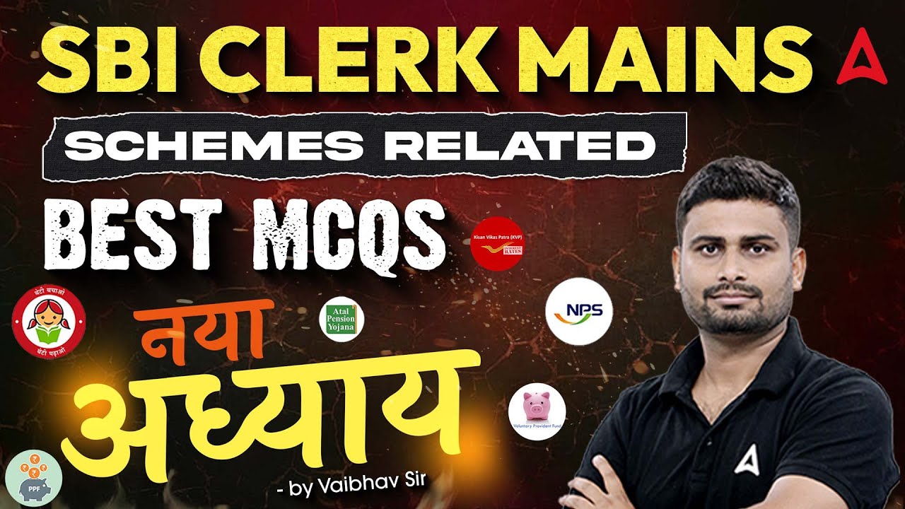 SBI Clerk Mains Schemes 2025 | Top Schemes Based MCQs #1 | GA New Series by Vaibhav Sir