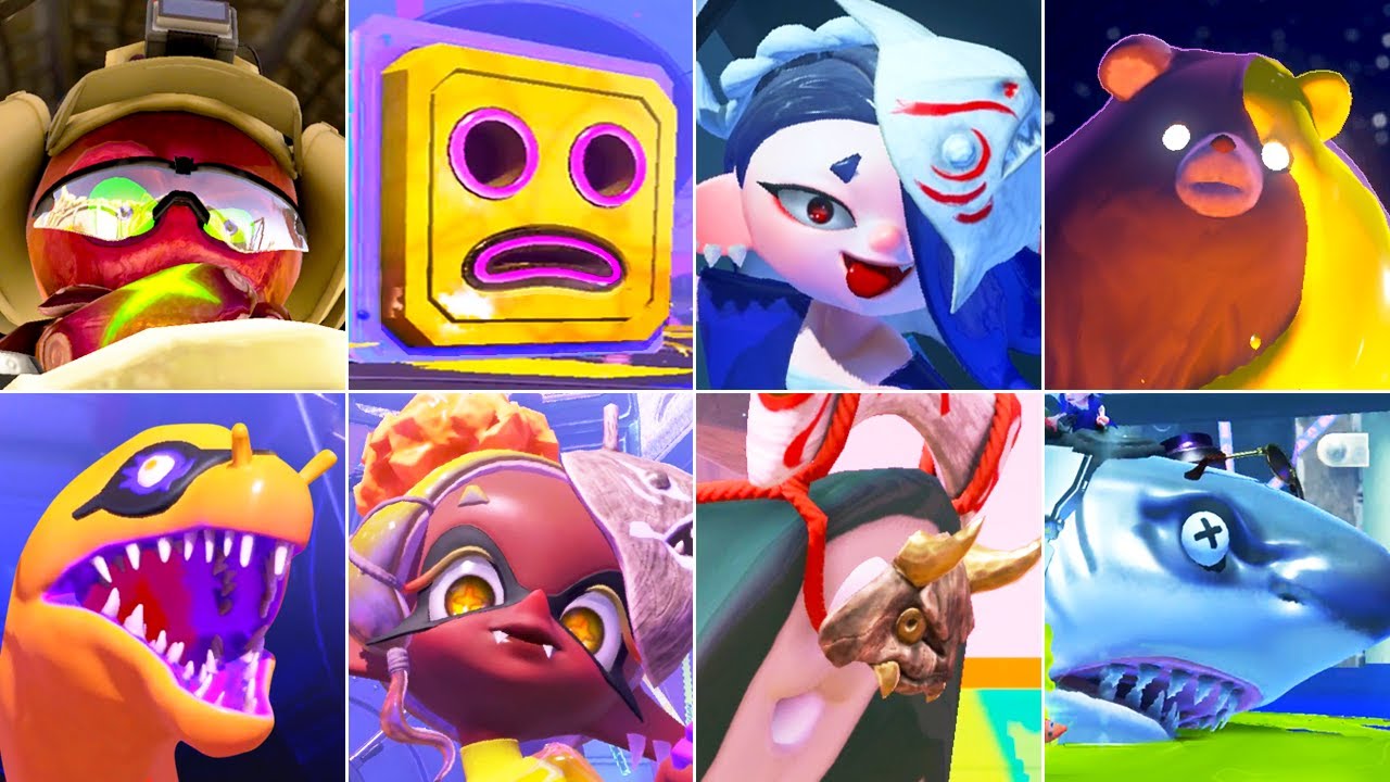 Splatoon 3 - All Bosses (No Damage)