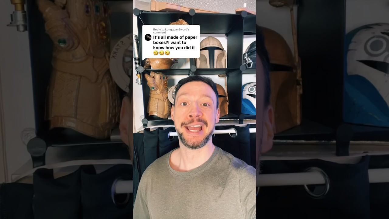 Want to know how I make my cardboard props? #epiccardboardprops #cardboardcraft