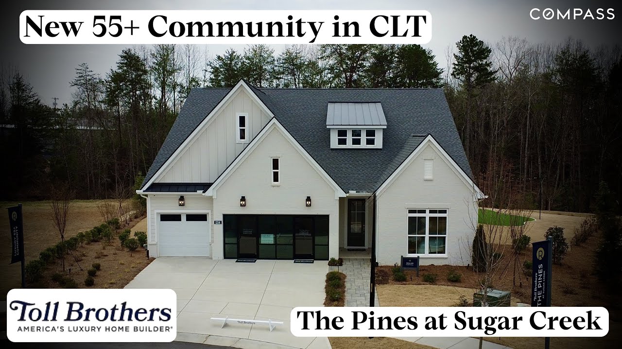 Brand New 55+ Community in Charlotte NC | The Pines at Sugar Creek by Toll Brothers | William Model