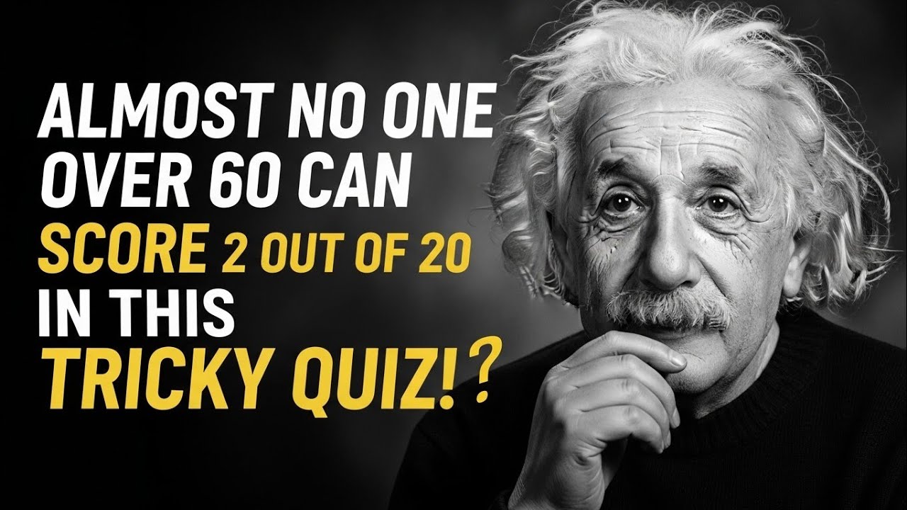 ALMOST NO ONE OVER 60 CAN SCORE 2 OUT OF 20 IN THIS TRICKY MEMORY QUIZ!