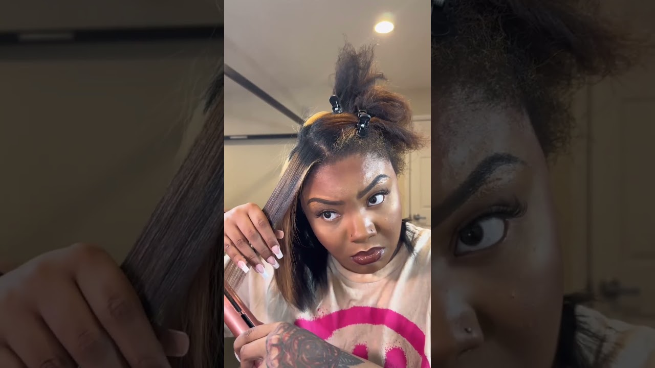 Quick DIY Blowout + Silk Press ft. LAID Hair Care! Look At The Results 😍🔥