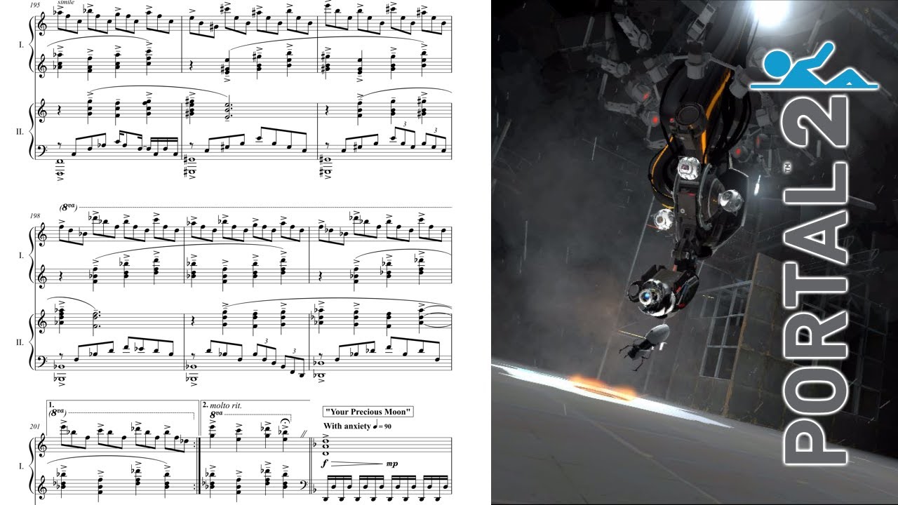 Portal 2 Final Boss Medley for two pianos | arr. FiveNineSquared