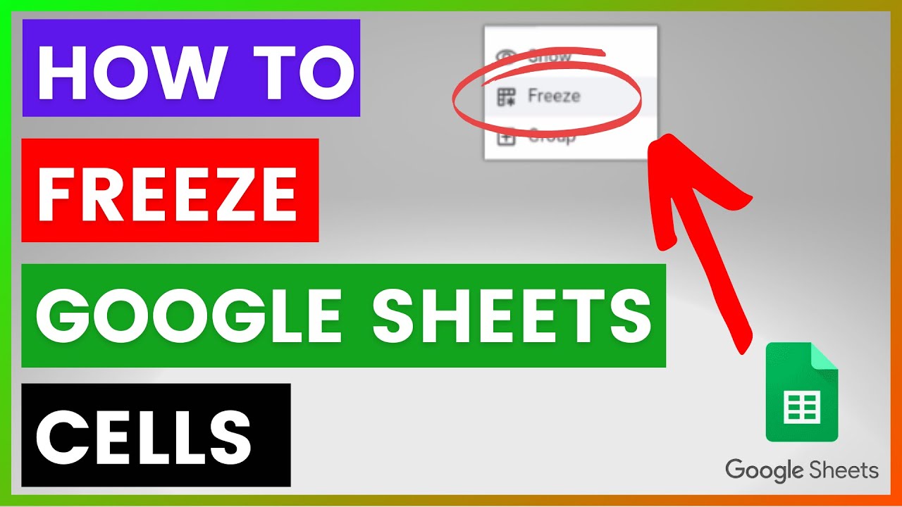 How To Freeze Cells In A Google Sheets Spreadsheet? [in 2025]