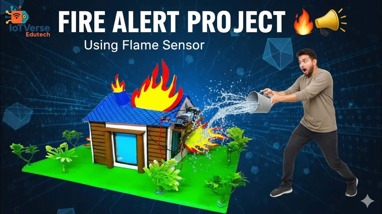 Fire Alert Project | Flame Sensor | STEM Education | STEM Project