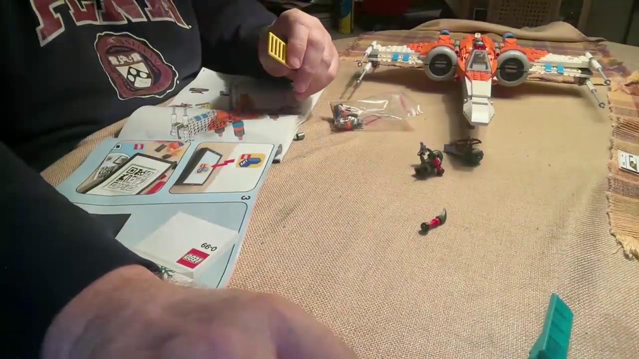 Finishing trhe LEGO Star War Poe Dameron X-Wing