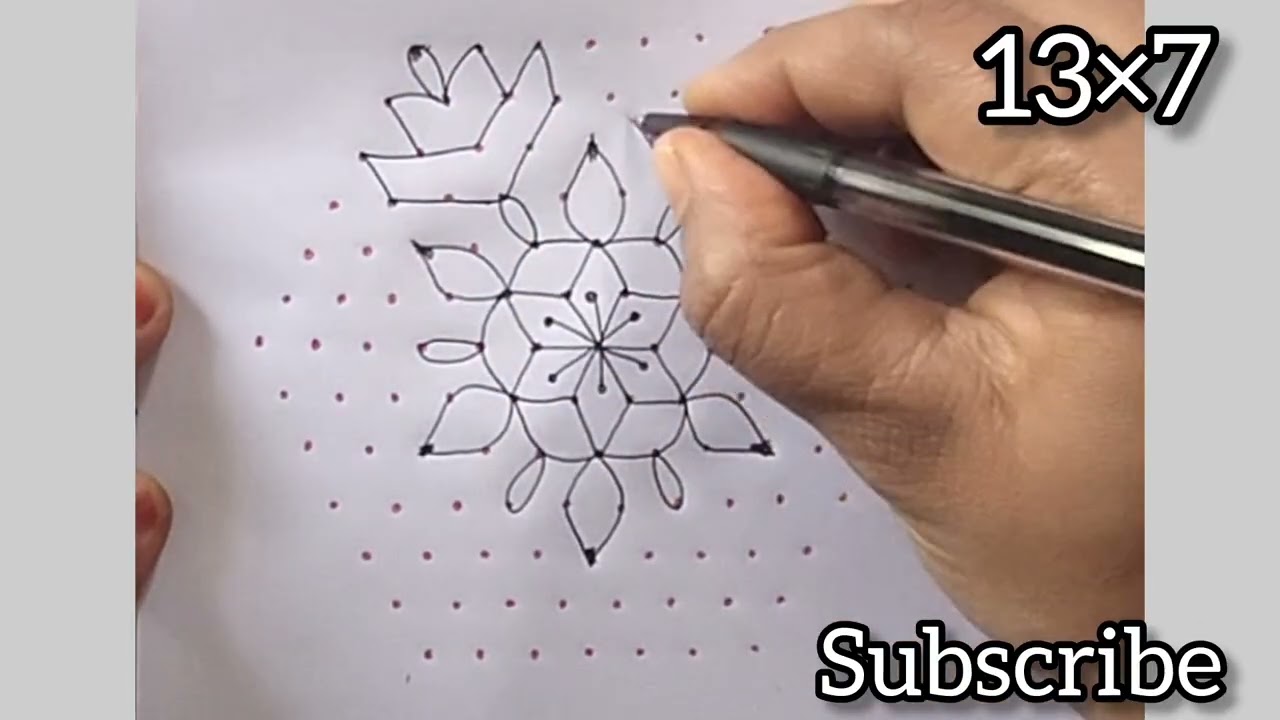 13×7 dots simple design @123
