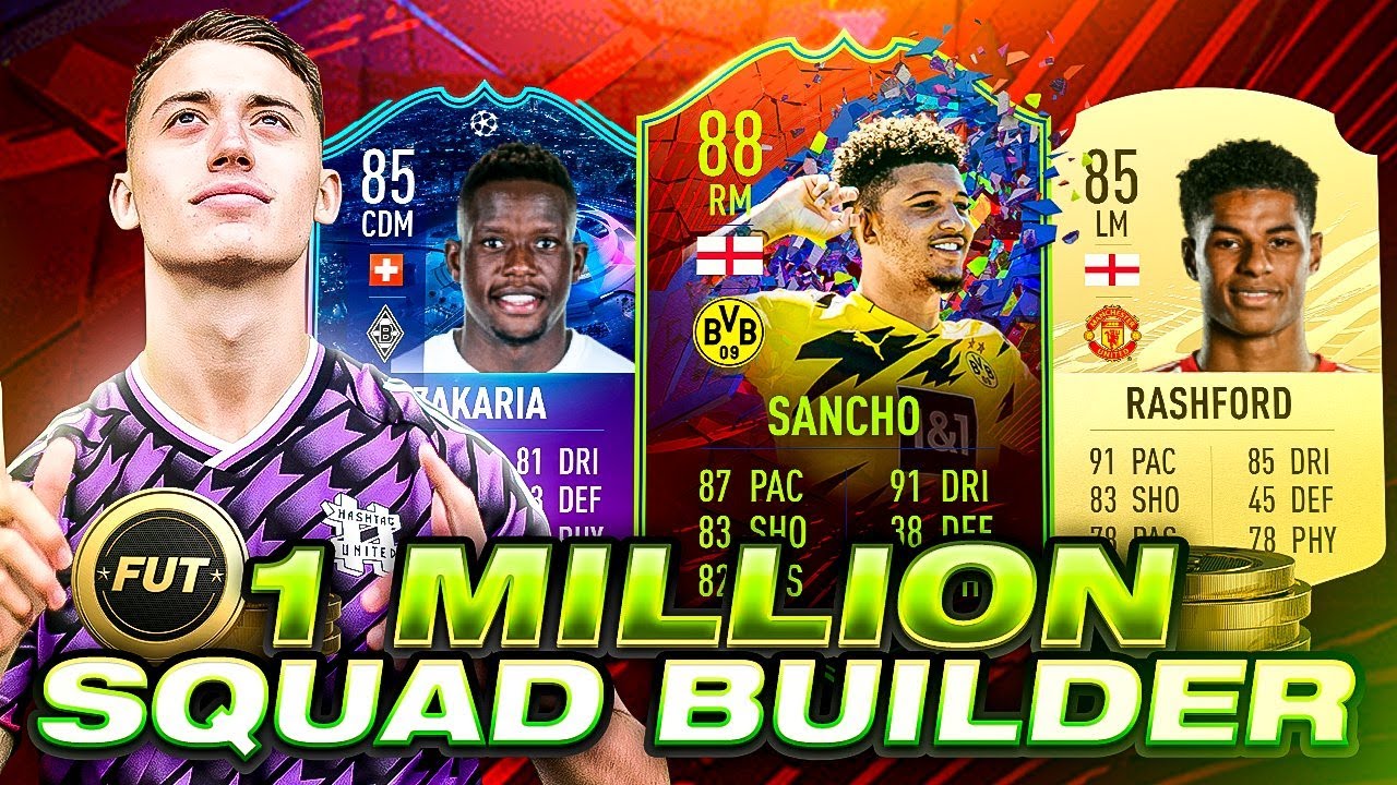 INSANE 1 MILLION COIN PRO FIFA PLAYER SQUAD BUILDER! FIFA 21 ULTIMATE TEAM - BEST META TEAM!