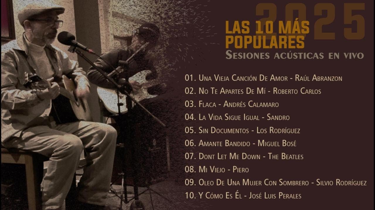 LAS VERSIONES ACÚSTICAS MAS POPULARES DEL 2025 (RANKING YOUTUBE)