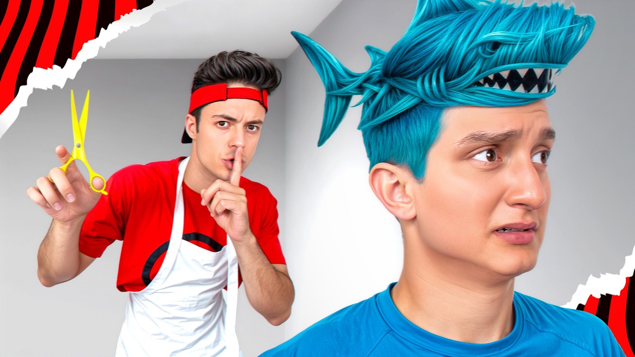 FIZ UM CORTE DE CABELO MALUCO NOS MEUS AMIGOS!