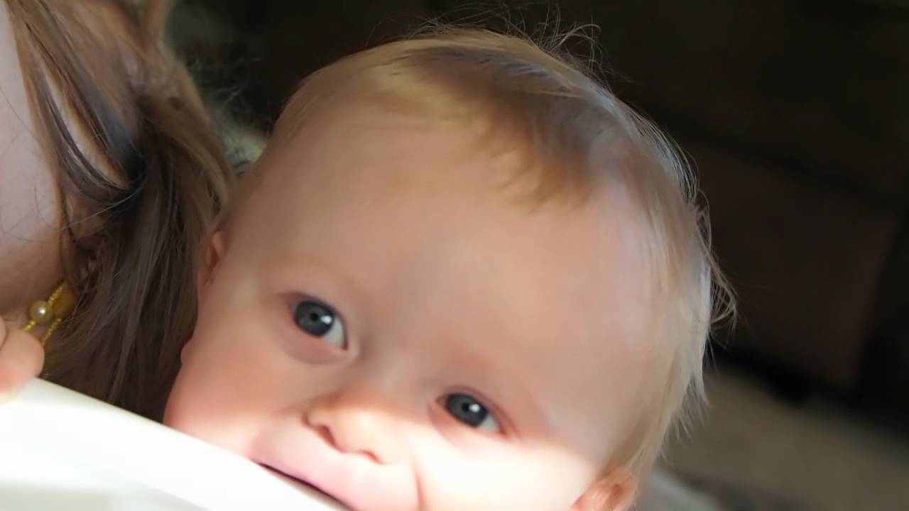 Baby giggles