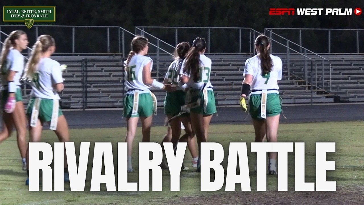 BATTLE FOR MILITARY TRAIL! Jupiter Edges Dwyer 7-0 (Flag Football Highlights) | #flagfootball