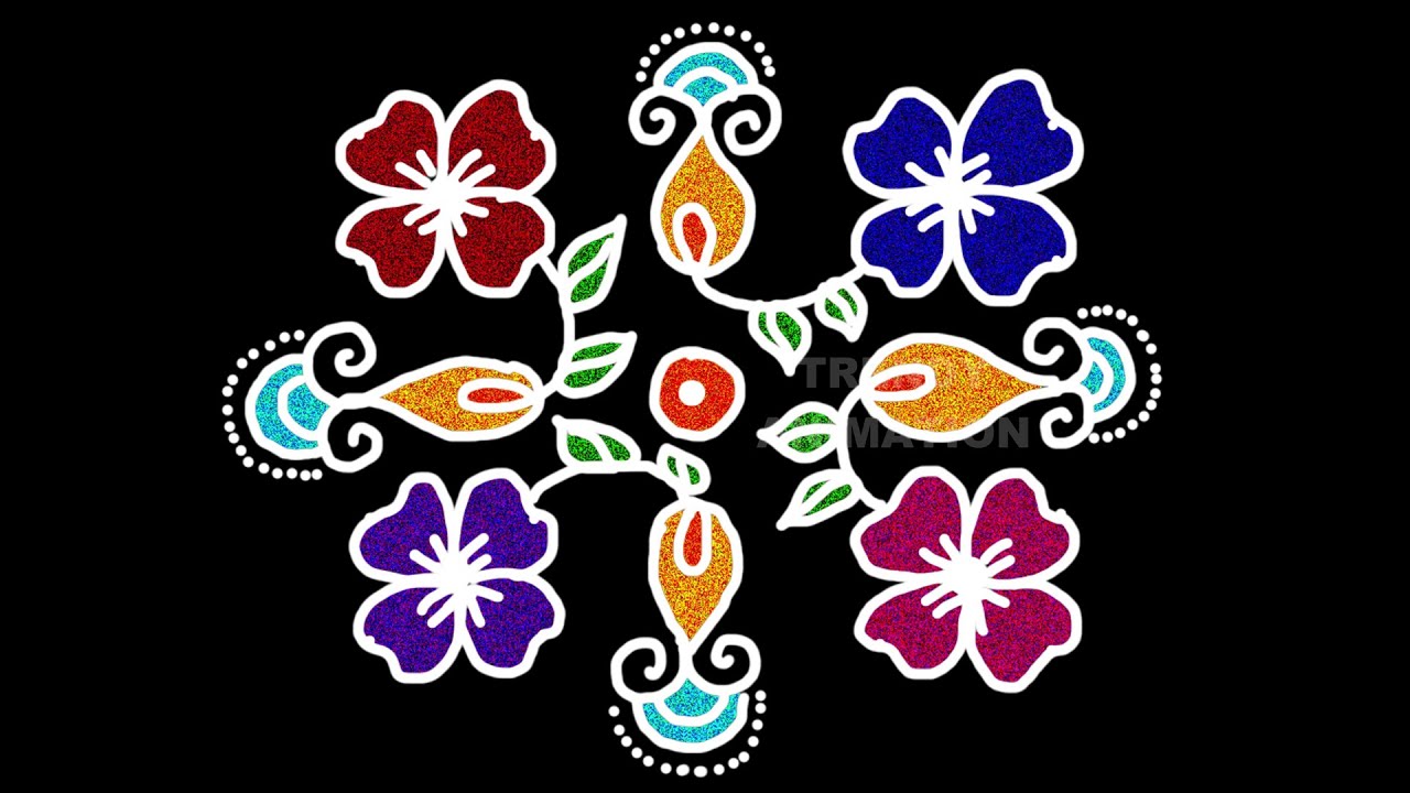 Very simple and easy rangoli with 5*5dots | Muggulu | Easy rangoli design | Latest kolam | muggu |